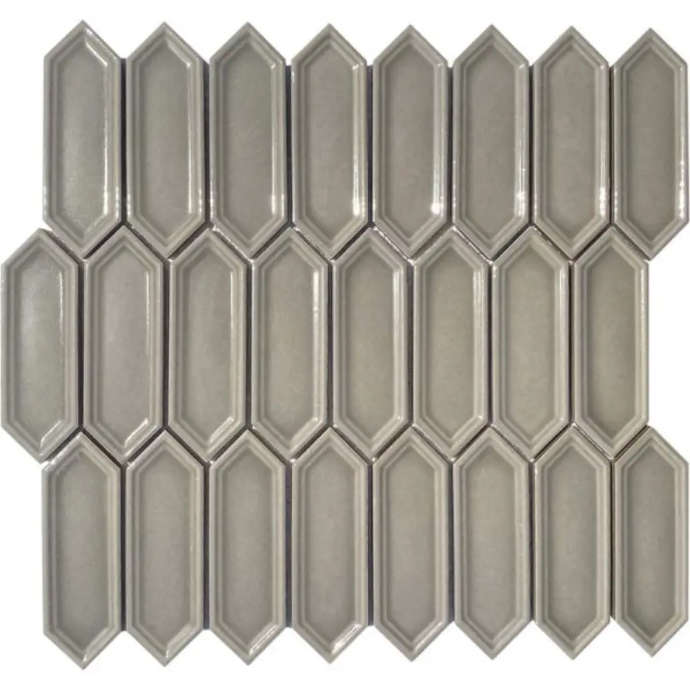 Pukka Tile Kahve Rengi Small Picket Porselen Mozaik Pukka Tile Kahve Rengi Small Picket Porselen Mozaik