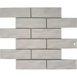 Pukka Tile Kırık Beyaz 2x6 Dalgalı Brick Porselen Mozaik