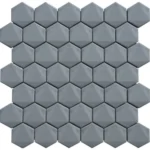 Pukka Tile Koyu Gri 3D Hexagon Porselen Mozaik