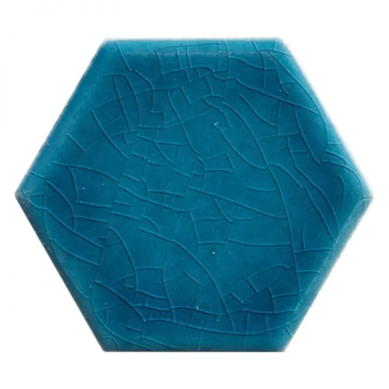 Pukka Tile Mavi HexagonPorselen Mozaik