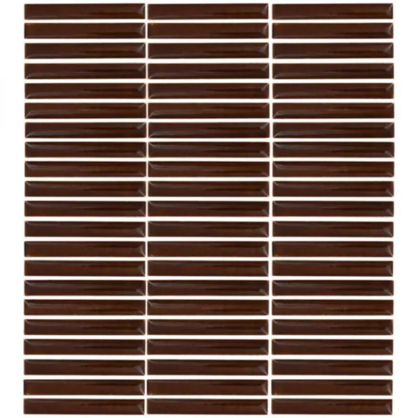 Pukka Tile Merlot Brown Kitkat Porselen Mozaik