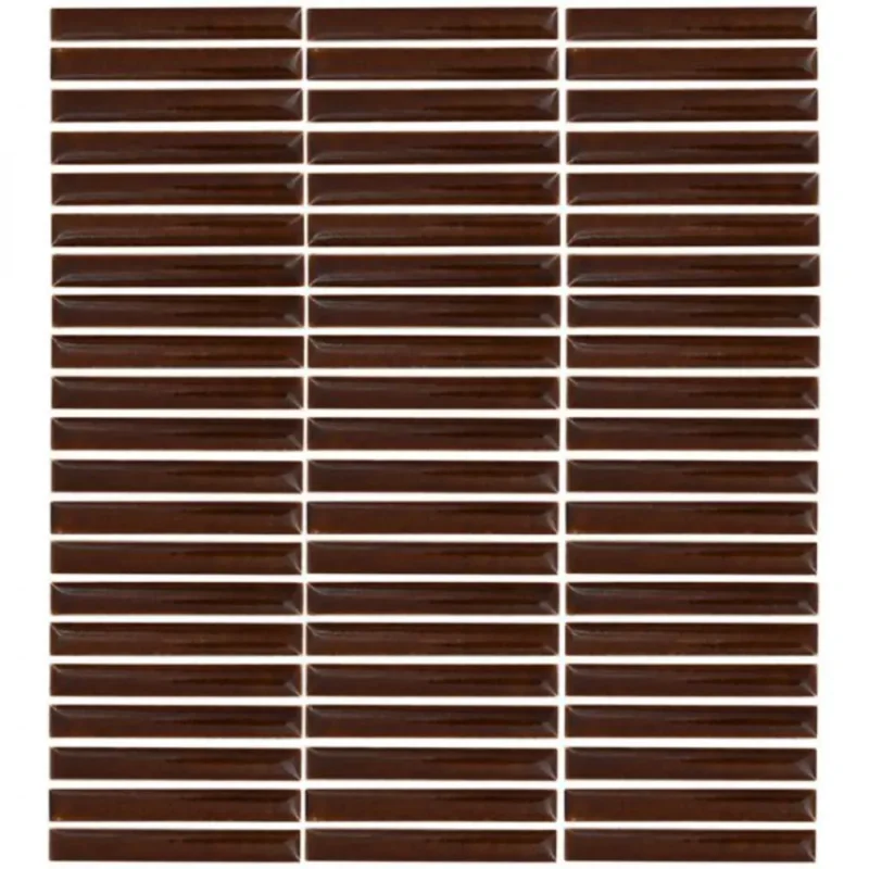 Pukka Tile Merlot Brown Kitkat Porselen Mozaik