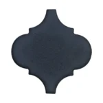 Pukka Tile Metalik Siyah Arabesque Porselen Mozaik