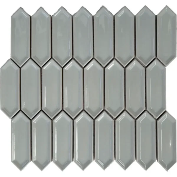 Pukka Tile Mint Yeşili Small Picket Porselen Mozaik
