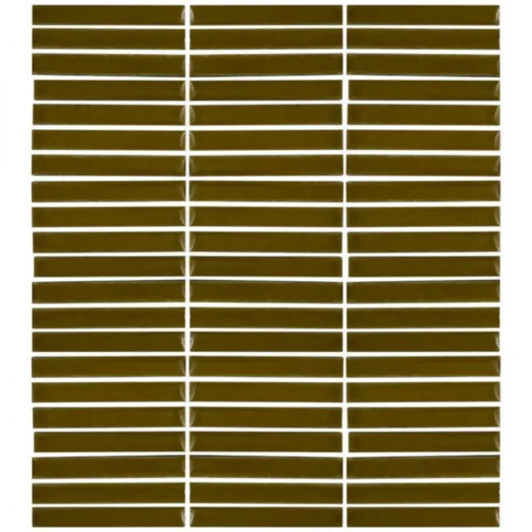 Pukka Tile Mustard Hardal Yeşil Kitkat Porselen Mozaik