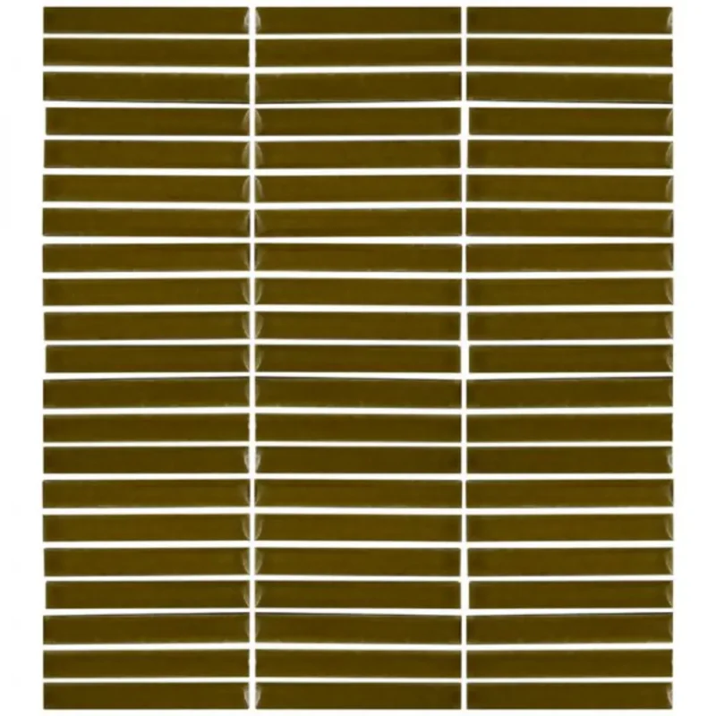 Pukka Tile Mustard Hardal Yeşil Kitkat Porselen Mozaik