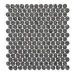 Pukka Tile Snowy 04Glossy Penny Round Porselen Mozaik