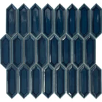 Pukka Tile Turkuaz Small Picket Porselen Mozaik