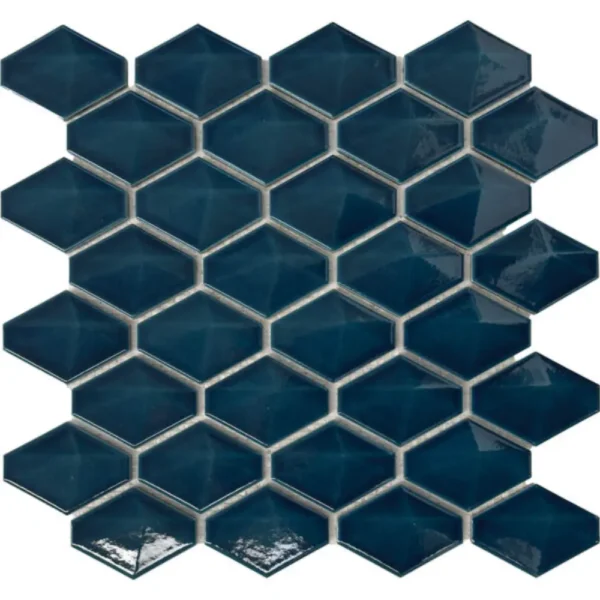 Pukka Tile Turkuaz Solid Signature Porselen Mozaik