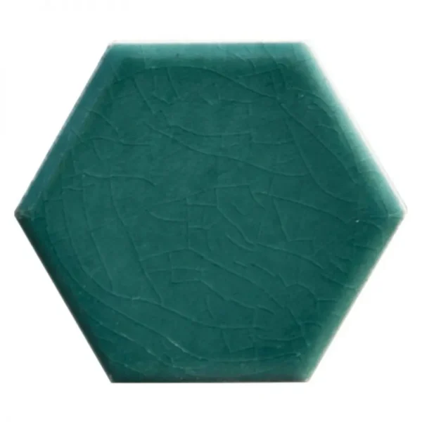 Pukka Tile Yeşil HexagonPorselen Mozaik