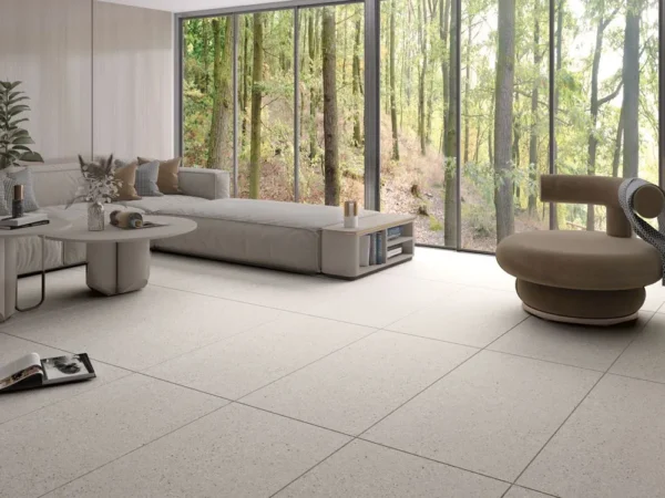 QUA Granit Seramik 60x120x0,7 Sg İvorie Terrazzo 1. Sınıf