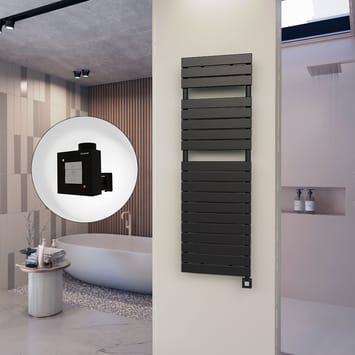 Radiva 10H Elektrikli Havlupan 500x1550 Mat Siyah Ktx1 1000 Watt Radiva 10H Elektrikli Havlupan 500x1550 Mat Siyah Ktx1 1000 Watt