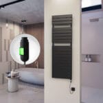 Radiva 10H Elektrikli Havlupan 500x1550 Mat Siyah (On/Off Düğmeli) 900 W