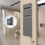 Radiva 20H Elektrikli Havlupan 500x1772 Antrasit Ktx1 1000 Watt Spiral Kablolu