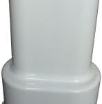 Radiva Çiftli Radyatör Boru Gizleme Kılıfı 2 Parçalı Geçmeli Plastik Beyaz 160mm