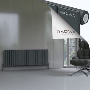 Radiva Arno Alüminyum Radyatör 600x1772 Koyu Antrasit