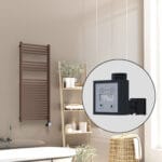 Radiva Barbados Elektirikli Havlupan 500x1200 Bakır Eskitme Parlak (KTX3 Termostat) 600W