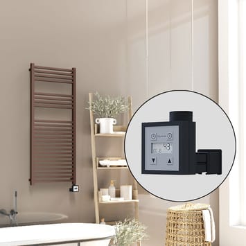 Radiva Barbados Elektirikli Havlupan 500x1200 Bakır Eskitme Parlak (KTX3 Termostat) 600W