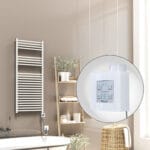 Radiva Barbados Elektirikli Havlupan 500x1200 Beyaz Parlak (KTX4 Termostat) 600W Spiral Kablolu