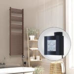 Radiva Barbados Elektirikli Havlupan 500x1600 Bakır Eskitme Parlak (KTX4 Termostat) 600W Spiral Kablolu