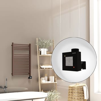 Radiva Barbados Elektirikli Havlupan 500x800 Bakır Eskitme Parlak (KTX1 Termostat) 300W