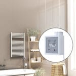 Radiva Barbados Elektirikli Havlupan 500x800 Beyaz Parlak (KTX3 Termostat) 600W Spiral Kablolu