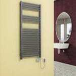 Radiva Barbados Elektrikli Havlupan 600 Watt 500x1200 Antrasit (Musa Termostat)