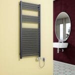 Radiva Barbados Elektrikli Havlupan 600 Watt 500x1200 Antrasit (Thesis Termostat)