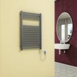 Radiva Barbados Elektrikli Havlupan 600 Watt 500x800 Antrasit (On/Off Düğmeli)