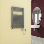 Radiva Barbados Elektrikli Havlupan 600 Watt 500x800 Antrasit (Thesis Termostat)