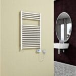 Radiva Barbados Elektrikli Havlupan 600 Watt 500x800 Beyaz (Musa Termostat)