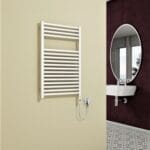 Radiva Barbados Elektrikli Havlupan 600 Watt 500x800 Beyaz (On/Off Düğmeli)