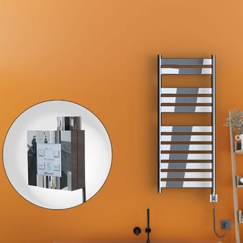 Radiva Bora Bora Elektrikli Havlupan 500x1200 Krom Ktx4 300 Watt Spiral Kablolu Radiva Bora Bora Elektrikli Havlupan 500x1200 Krom Ktx4 300 Watt Spiral Kablolu