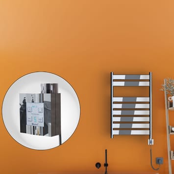 Radiva Bora Bora Elektrikli Havlupan 500x800 Krom Ktx4 300 Watt Spiral Kablolu