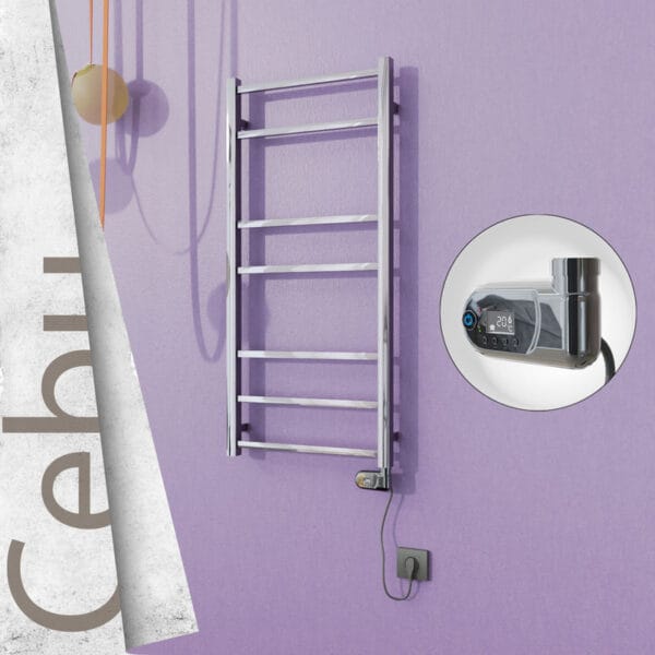 Radiva Cebu Elektrikli Havlupan 500x1050 Ayna P. (Thesis Termostat) 200 W