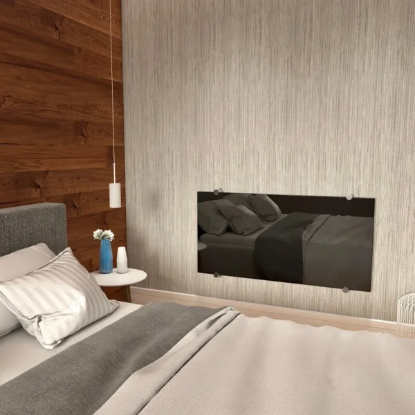 Radiva Crystal Elektrikli Cam Radyatör 1010x1030 Siyah 1000 Watt