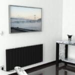 Radiva Elektrikli Alüminyum Radyatör 1400 Watt 600x1400 Mat Siyah Uzaktan Kumandalı