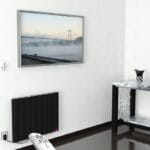 Radiva Elektrikli Alüminyum Radyatör 800 Watt 600x800 Mat Siyah Uzaktan Kumandalı