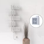 Radiva FIJI Elektirikli Havlupan 650x1250 Beyaz (KTX3 Termostat) 600W Spiral Kablolu