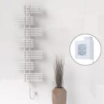 Radiva FIJI Elektirikli Havlupan 650x1762 Beyaz (KTX4 Termostat) 1000W Spiral Kablolu