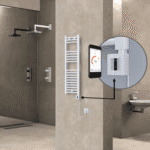 Radiva HAITI Elektirikli Havlupan 300x1000 Düz Beyaz (KTX4 Termostat) 300W Spiral Kablolu