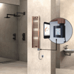 Radiva HAITI Elektirikli Havlupan 300x1100 Düz Bakır Eskitme (KTX4 Termostat) 200W Spiral Kablolu