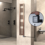 Radiva HAITI Elektirikli Havlupan 300x1800 Düz Bakır Eskitme (KTX3 Termostat) 300W