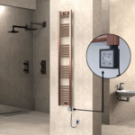 Radiva HAITI Elektirikli Havlupan 300x1800 Düz Bakır Eskitme (KTX3 Termostat) 300W Spiral Kablolu