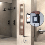 Radiva HAITI Elektirikli Havlupan 300x1800 Düz Bakır Eskitme (KTX4 Termostat) 300W Spiral Kablolu