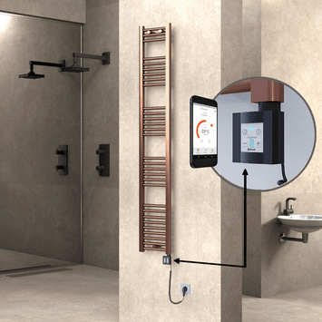 Radiva HAITI Elektirikli Havlupan 300x1800 Düz Bakır Eskitme (KTX4 Termostat) 300W Spiral Kablolu Radiva HAITI Elektirikli Havlupan 300x1800 Düz Bakır Eskitme (KTX4 Termostat) 300W Spiral Kablolu