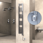 Radiva HAITI Elektirikli Havlupan 300x1800 Düz Krom (KTX1 Termostat) 300W Spiral Kablolu