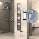 Radiva HAITI Elektirikli Havlupan 300x1800 Düz Krom (KTX4 Termostat) 300W Spiral Kablolu