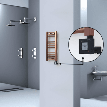 Radiva HAITI Elektirikli Havlupan 300x700 Düz Bakır Eskitme (KTX1 Termostat) 200W