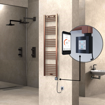 Radiva HAITI Elektirikli Havlupan 400x1500 Düz Bakır Eskitme (KTX4 Termostat) 300W Spiral Kablolu Radiva HAITI Elektirikli Havlupan 400x1500 Düz Bakır Eskitme (KTX4 Termostat) 300W Spiral Kablolu